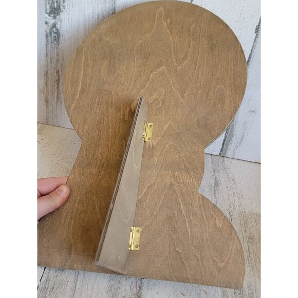 Vintage wooden Snowman Victorian kid building xmas figure decor - Picture 5 of 6